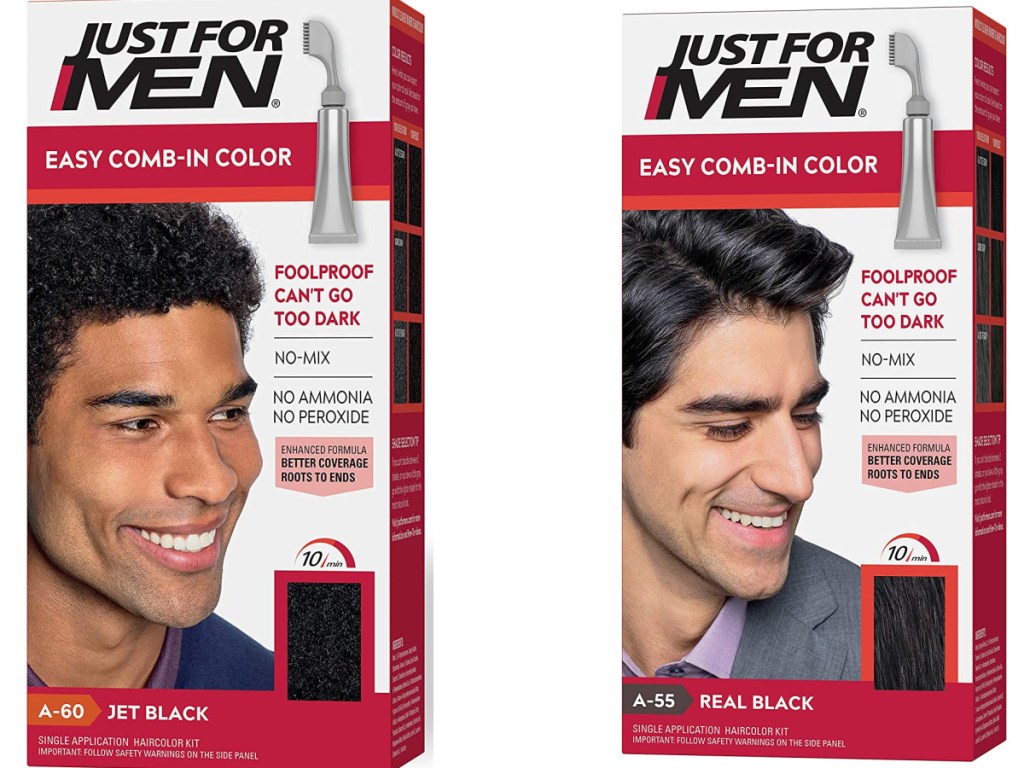 two boxes of just for men comb in