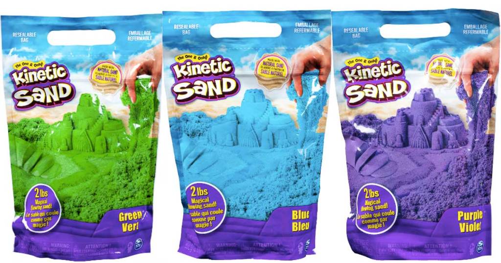 kinetic sand in multiple colors