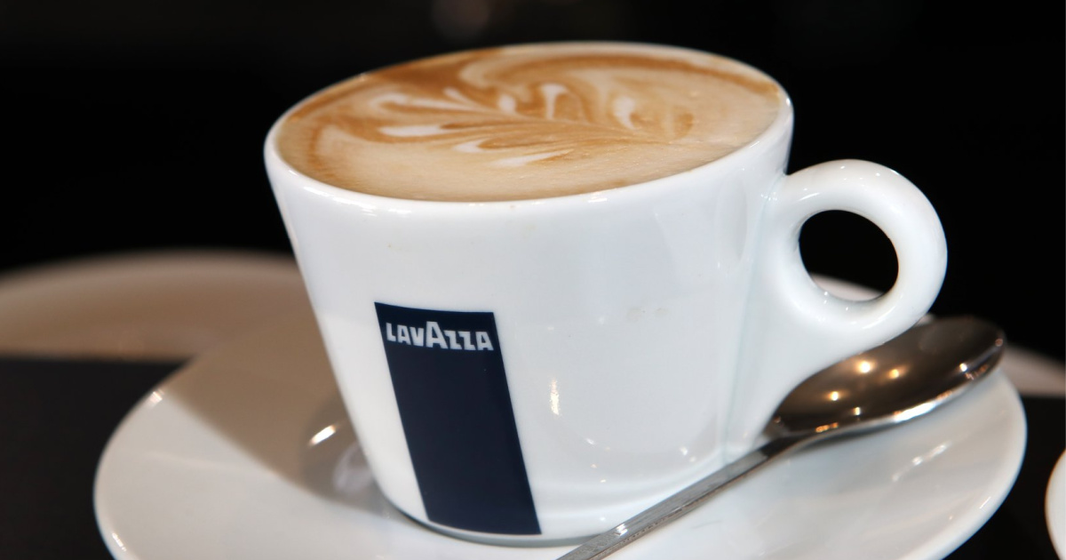 lavazza coffee cup with espresso