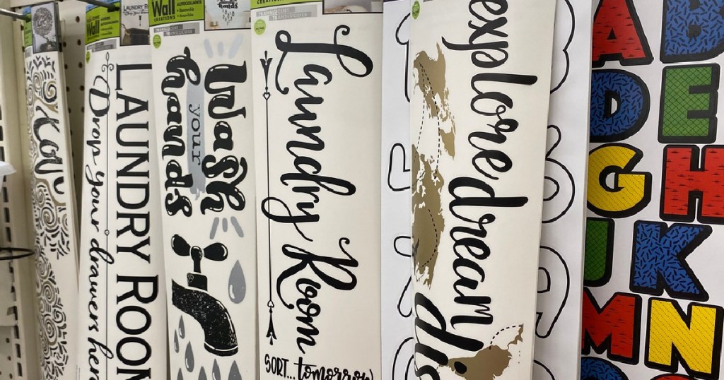 Decorative Wall Decals Only $1 at Dollar Tree • Hip2Save