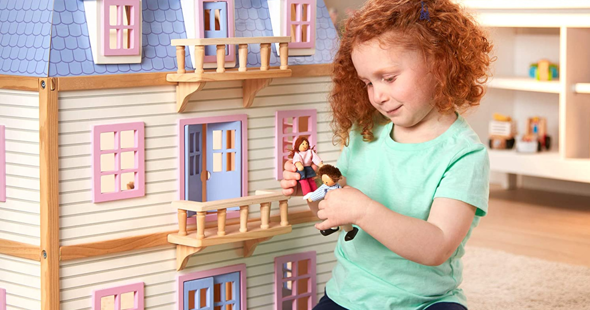 melissa and doug wooden dollhouse