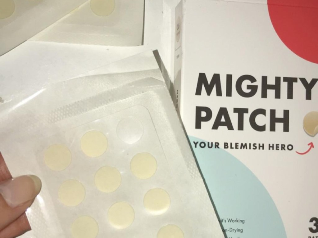sheet of Mighty Patch blemish patches