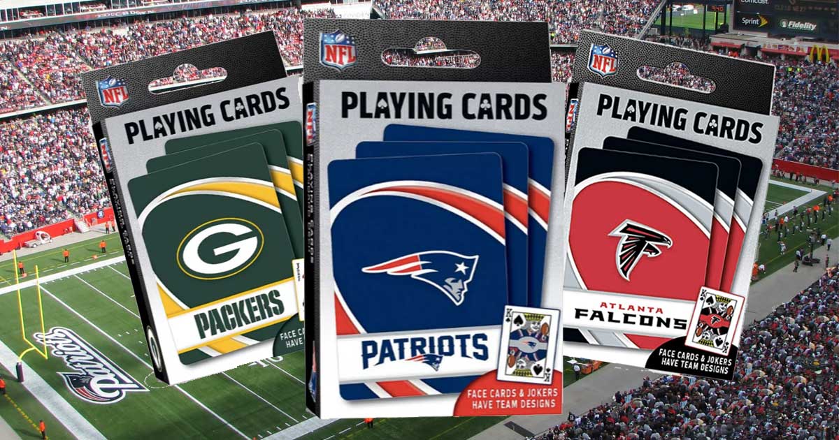 NFL Team Playing Cards Just $1.49 on Amazon (Regularly $6)