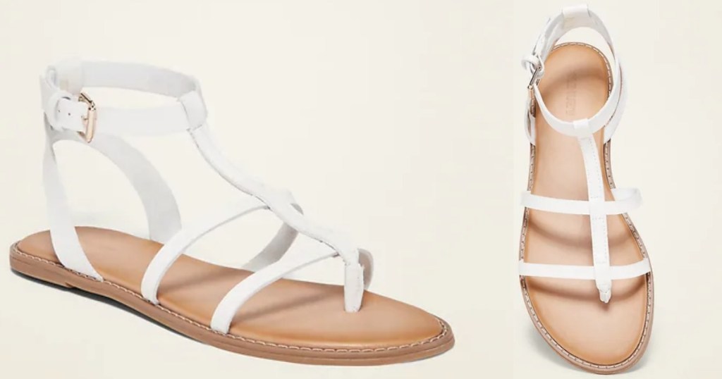women's white sandals