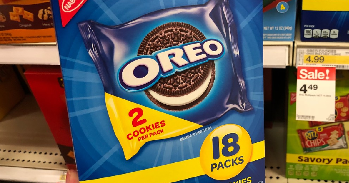 Oreo Cookie Snack Packs 72Count Only 10 on Amazon