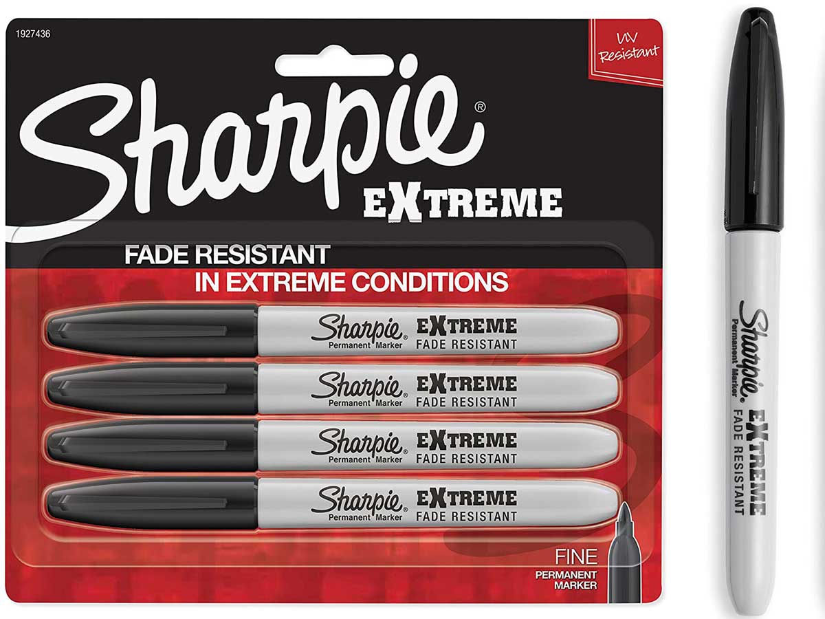 stock image of packaging of sharpie extreme markers