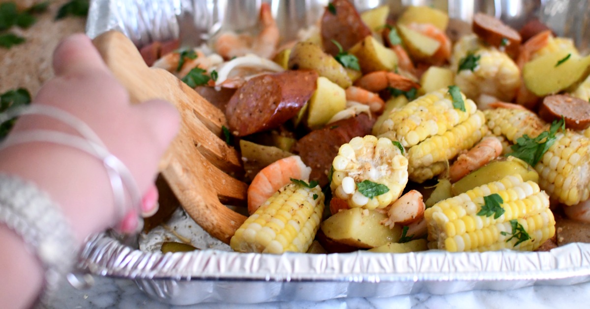 Easy Sheet Pan Shrimp Boil Recipe on the Grill or Oven Hip2Save