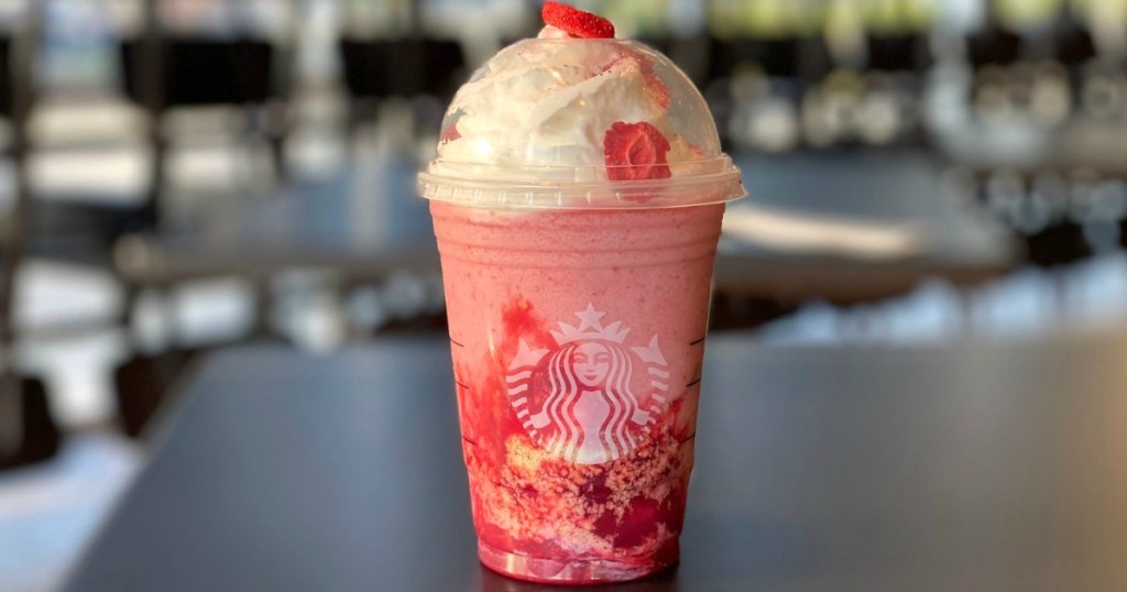 Starbucks strawberry cheesecake frapp