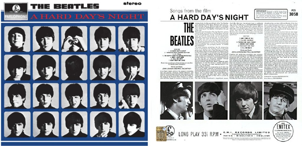the beatles a hard days night album cover and songs