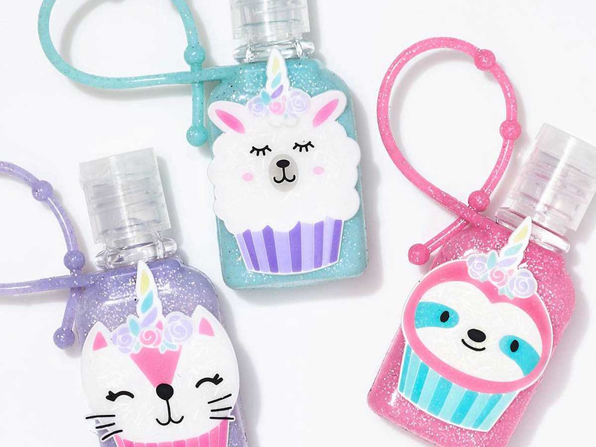 hand sanitizers in cute kids styles