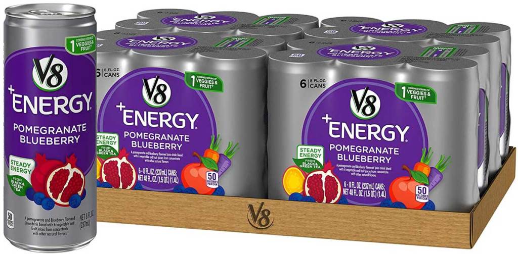 v8 energy pomegranate and blueberry drinks