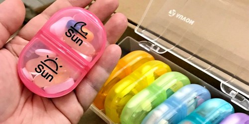 Multi-Colored Daily Pill Organizer Just $6.99 on Amazon | Awesome Reviews