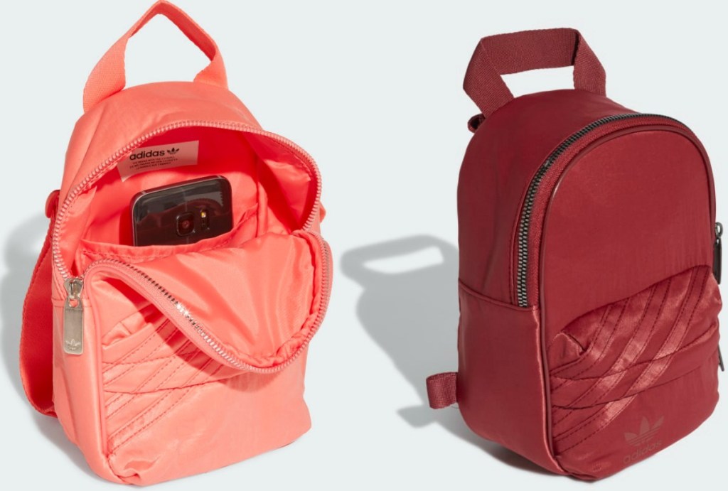 mini backpacks in two colors