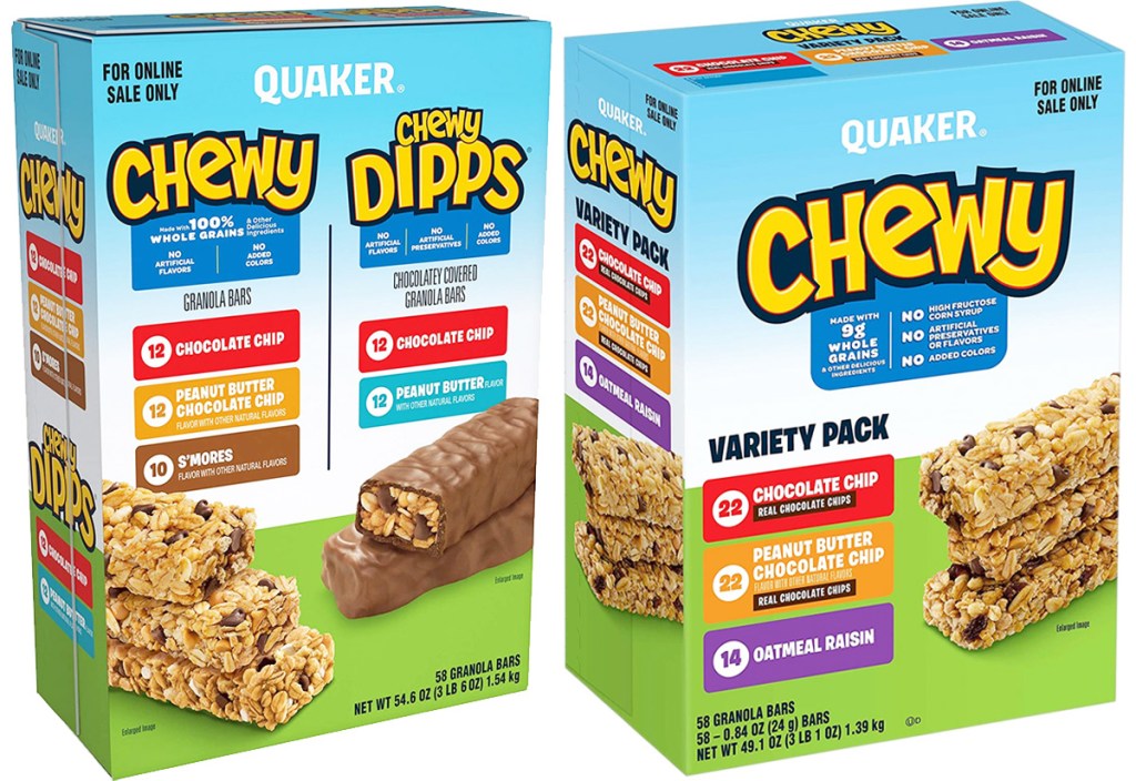 are quaker chewy granola bars bad for you