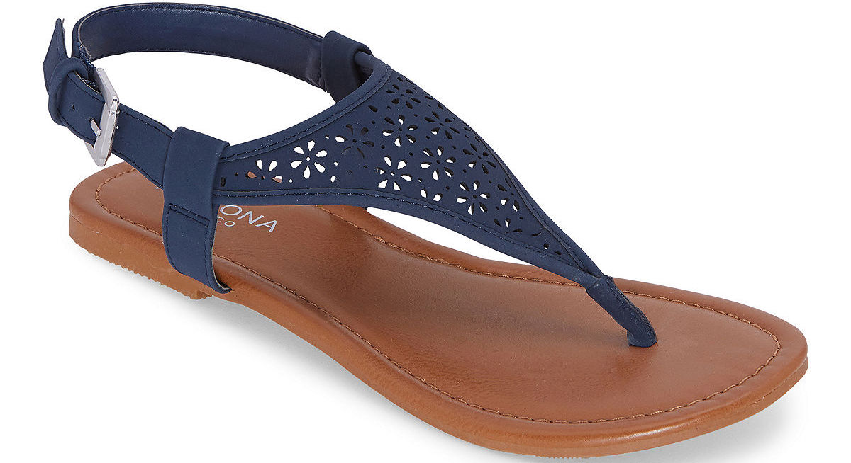 jcpenney blue sandals