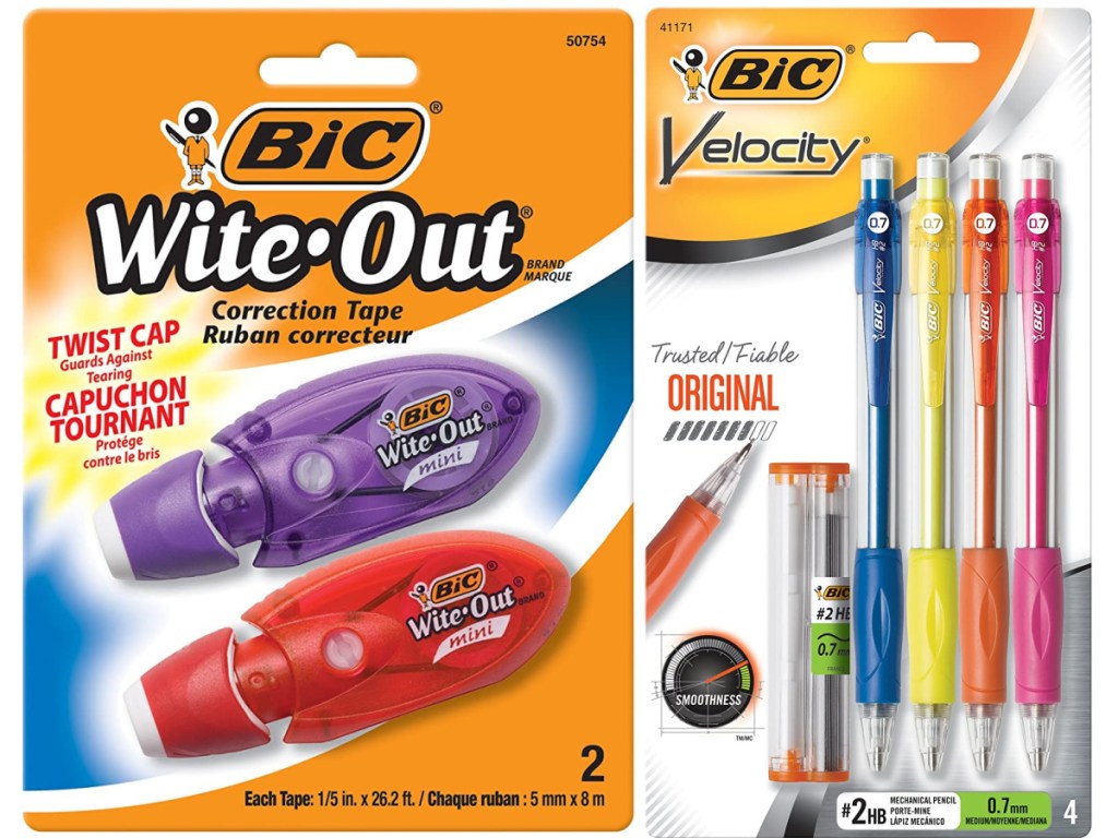 BIC Wite-Out Twist and Velocity Pencils