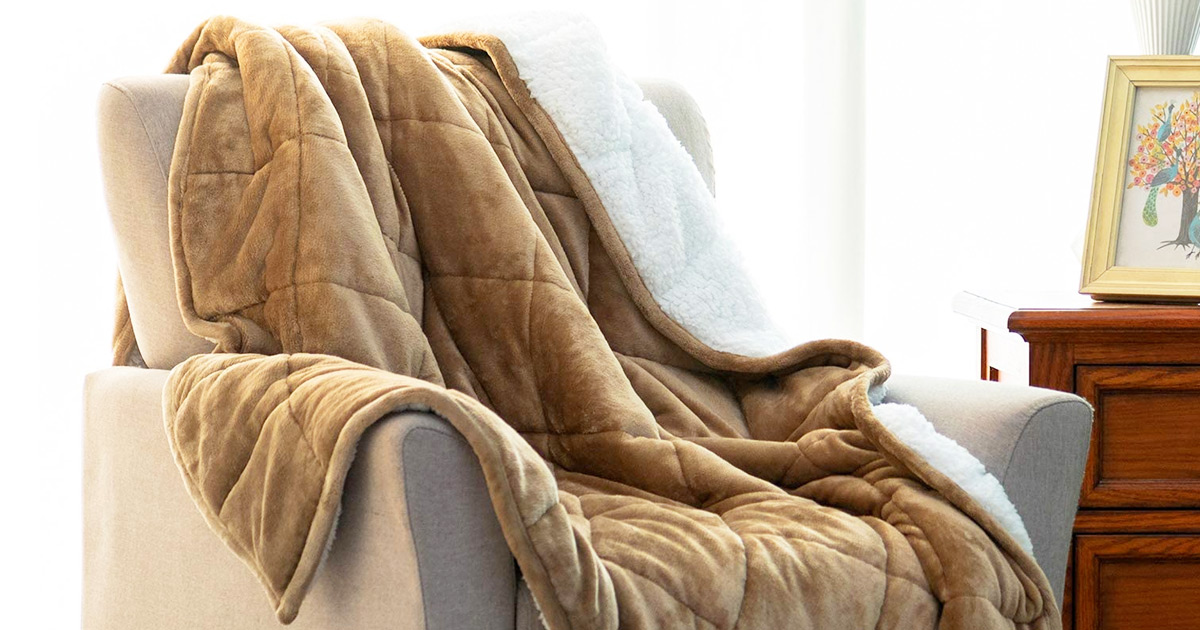 Sherpa Weighted Blankets from $23.99 Shipped on Amazon | Soothes