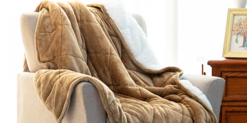 Sherpa Weighted Blankets from $23.99 Shipped on Amazon | Soothes Anxiety & Insomnia