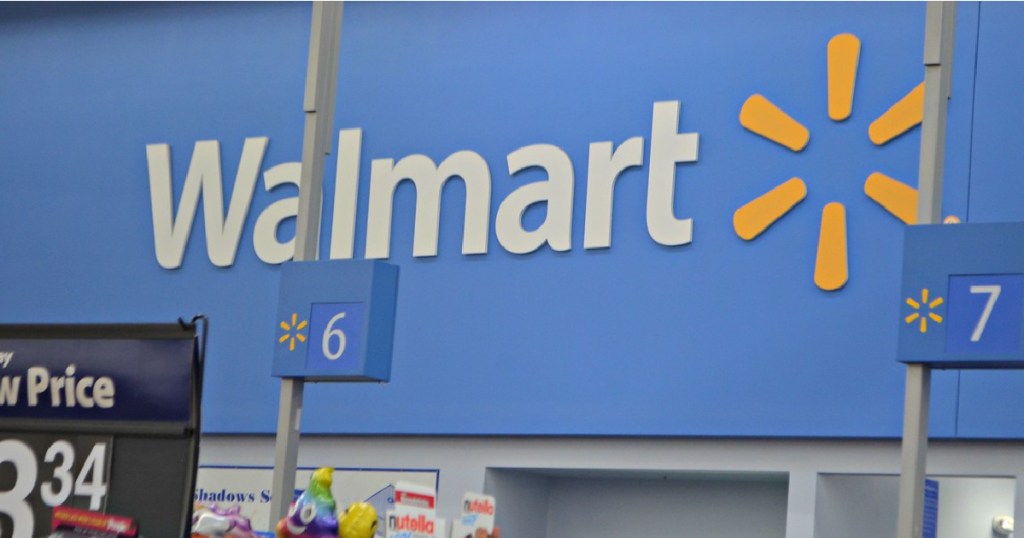 walmart store sign inside