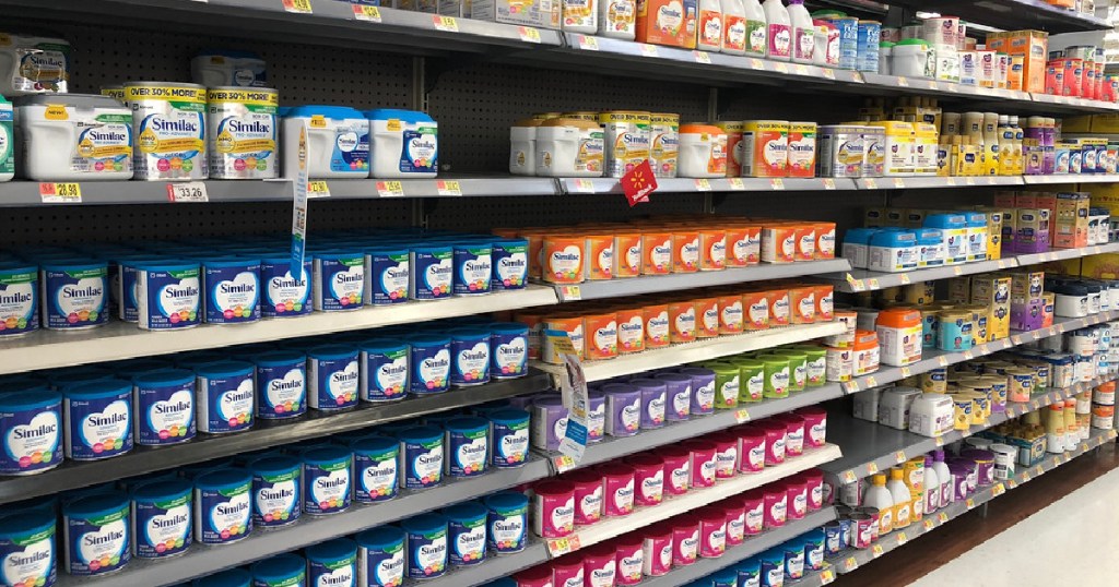 inside walmart store baby supplies