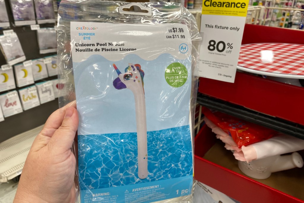 craetology unicorn pool noodle in store