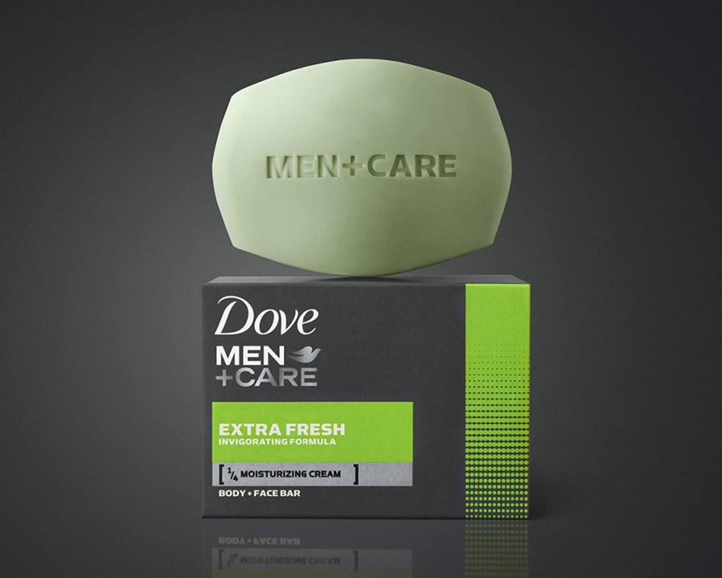 dove men + care bar soap with box