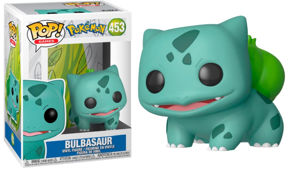 funko pop pokemon bulbasaur with box