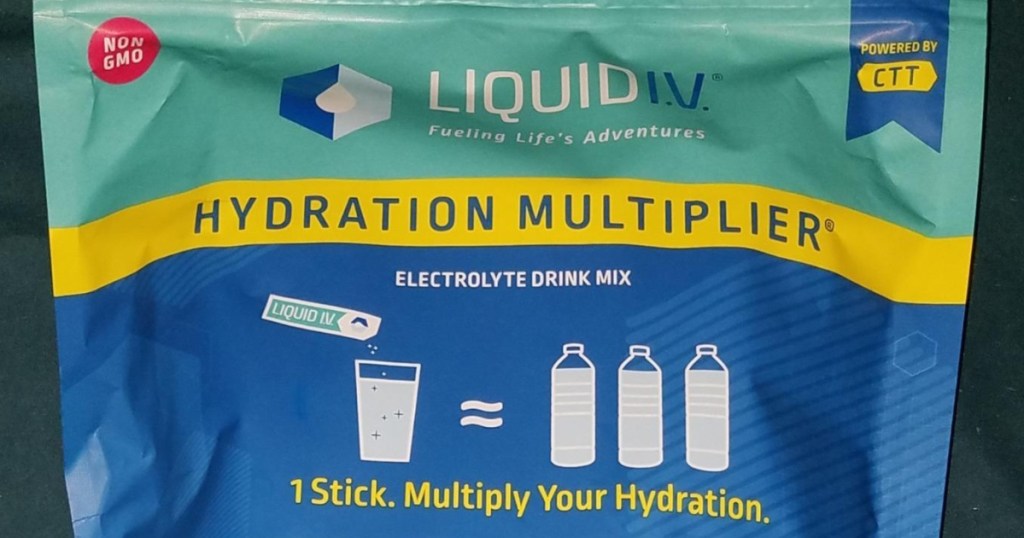 liquid IV hydration packs in bag