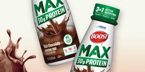 Boost Max Protein Shakes 12-Count Only $20 Shipped on Amazon