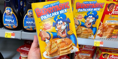 Cap’n Crunch Released a New Berrytastic Pancake Mix & It’s Only $2.98 at Walmart