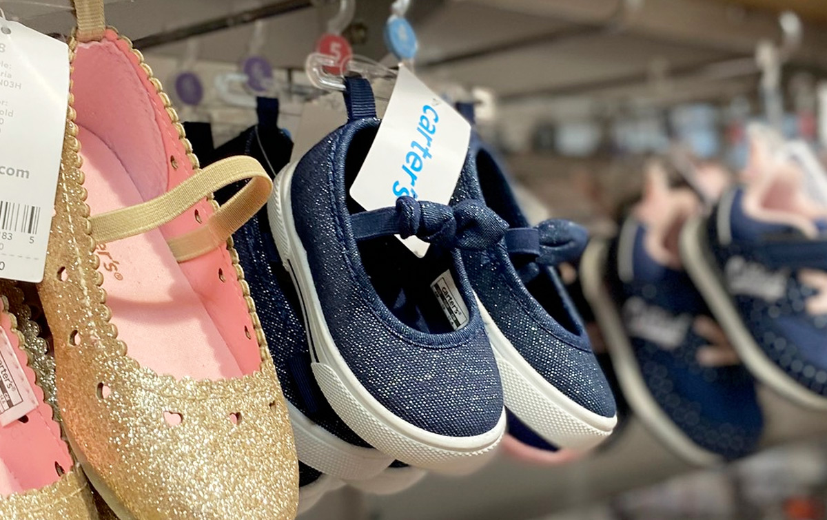 carter's glitter casual sneakers