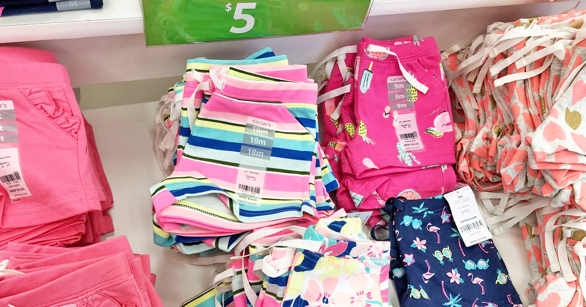 Carter's Kids Apparel from $5  Shorts, Tees, Uniform Polos, Dresses & More