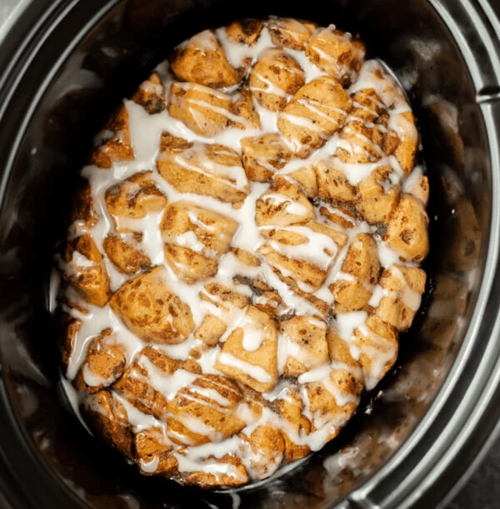 Cinnamon Roll Slow Cooker Breakfast Recipe, one of the highly rated Crock Pot breakfast recipes