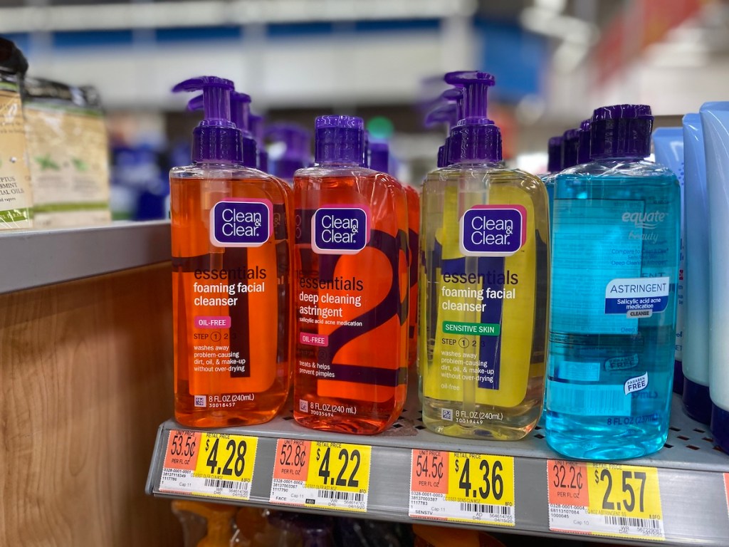 clean and clear facial cleansers at walmart