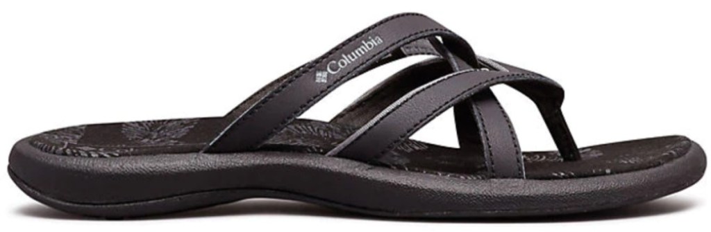 strappy black women's sandals