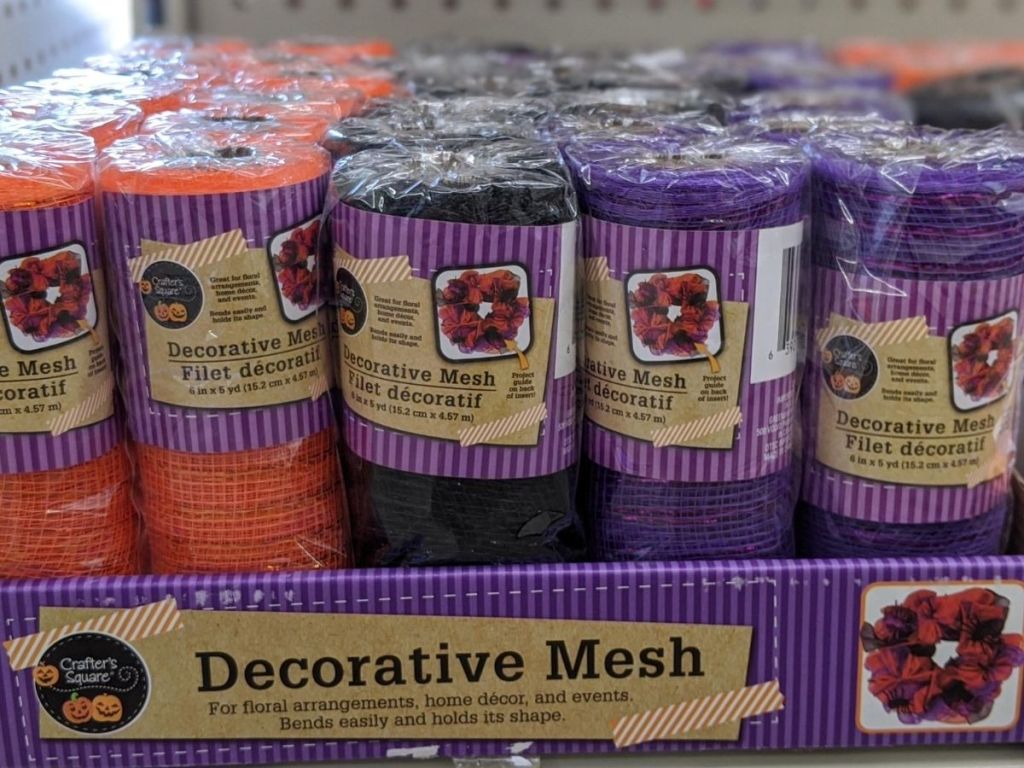 box of decorative mesh