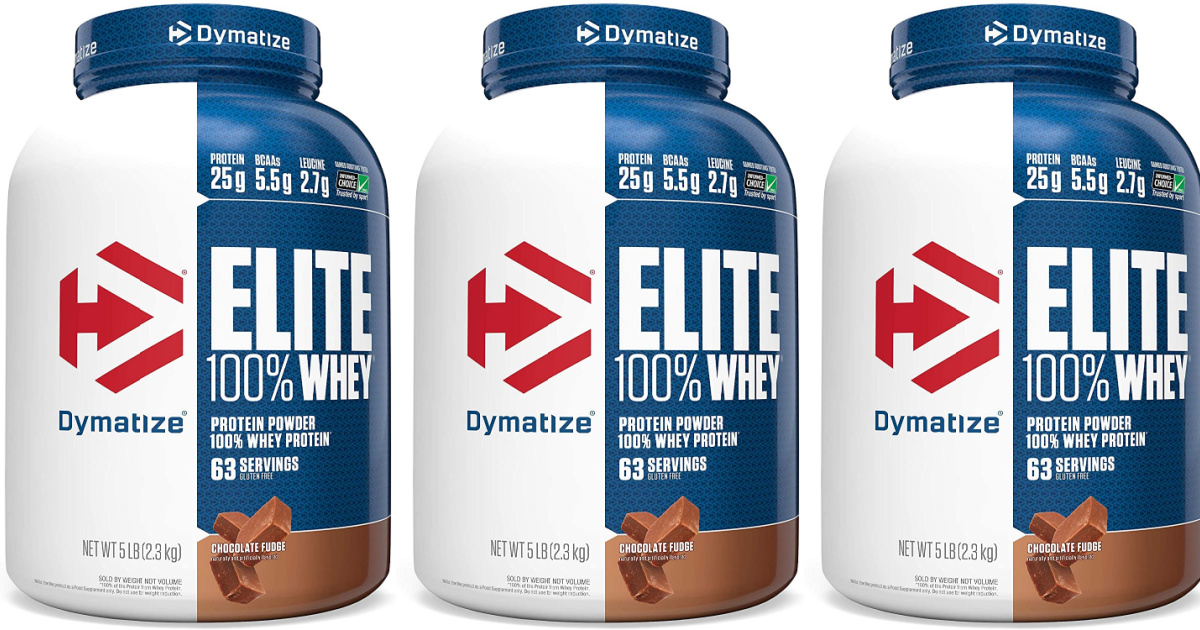 Dymatize Elite Protein Powder 5Pound Jug Only 28 Shipped on Amazon