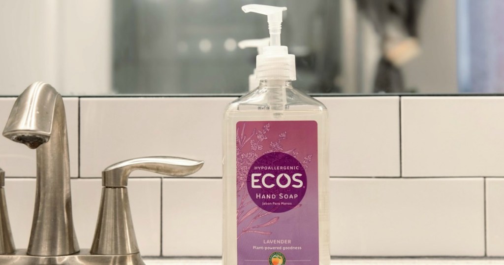 ECOS Hand Soap next to sink