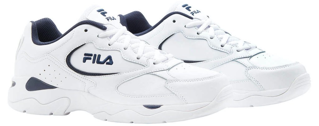men's white leather sneaker