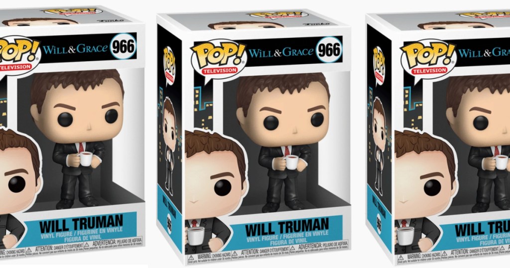 three packages of Funko Pop! TV: Will & Grace - Will Truman