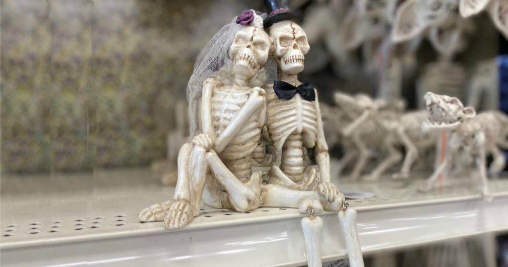 Halloween Skeletons on Michaels shelf
