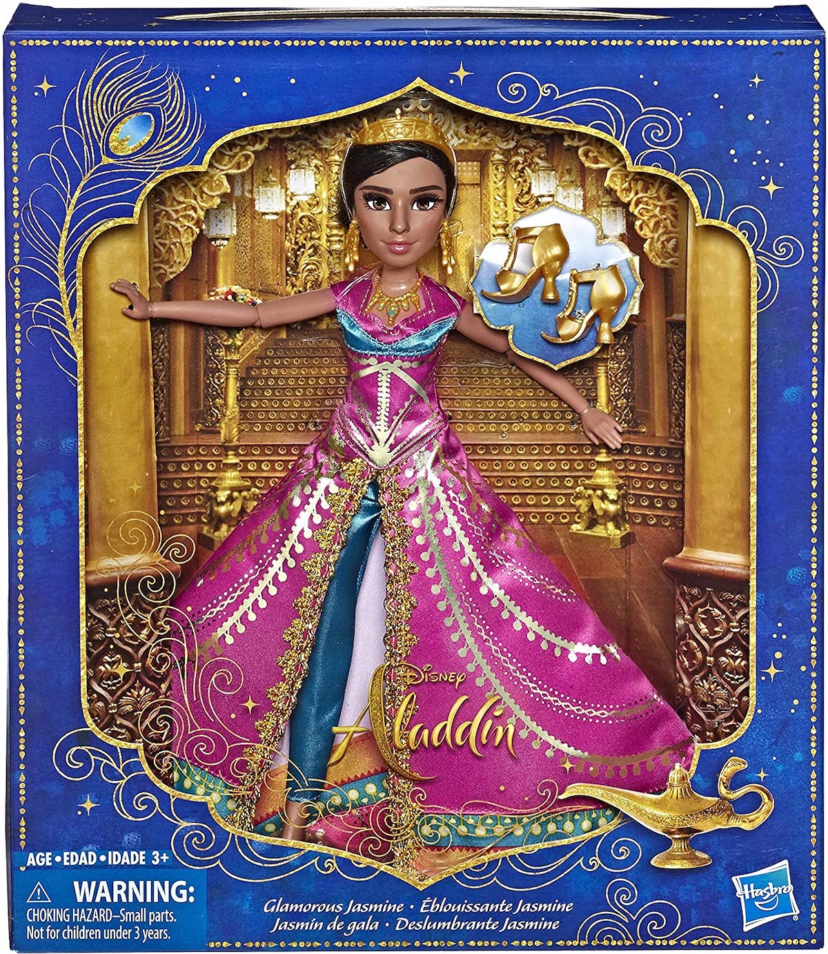 Hasbro Disney Aladdin Glamorous Jasmine Deluxe Fashion Doll in box