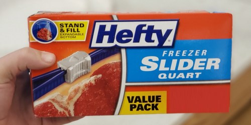 Hefty Slider Quart Freezer Bags 74-Count Only $5.73 on Amazon