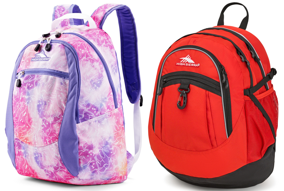 High Sierra Backpacks from $11 Each 