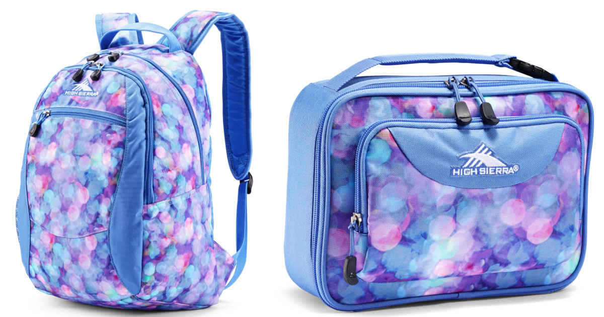 backpacks with matching lunch bags