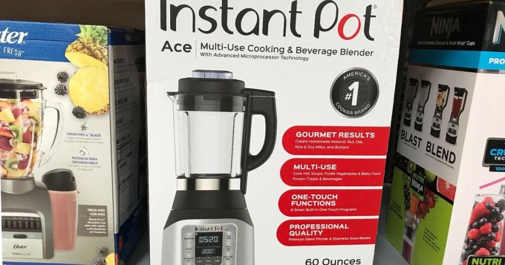 Instant Pot Ace Cooking Blender on Walmart shelf