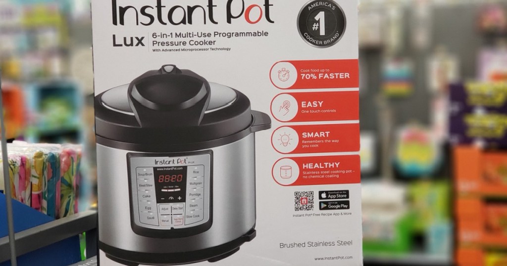 Instant Pot Lux sitting inside a store