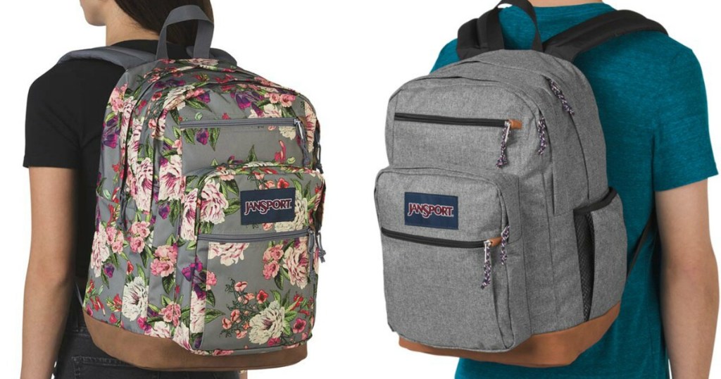 two people wearing backpacks