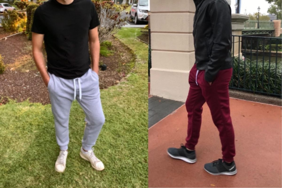 boys wearing joggers