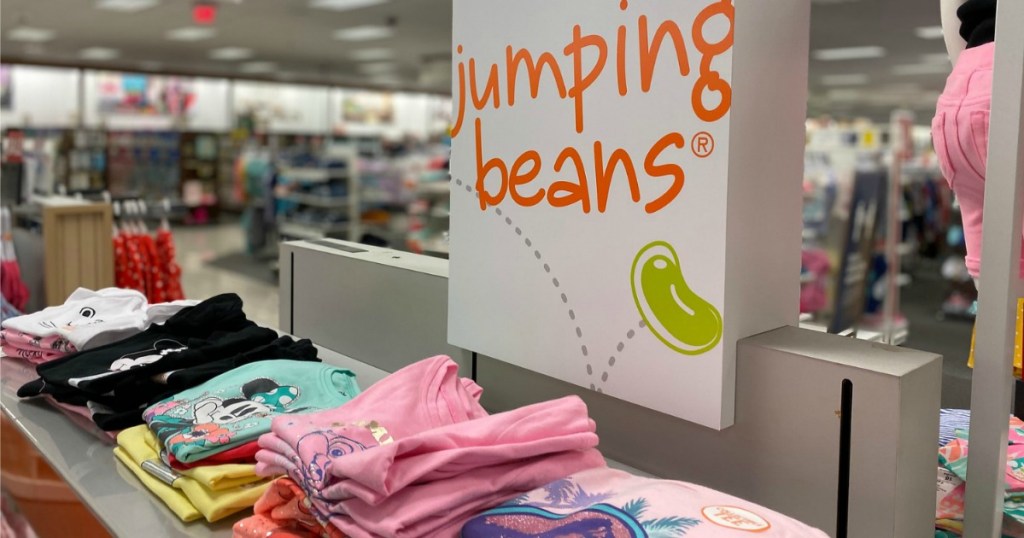 Jumping Beans Girl clothes on display stand